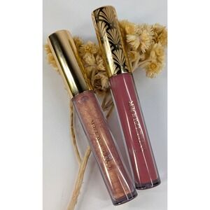 NEW LOT2💋Estee Lauder Lip Gloss Limited Edition Pink Persuasion &Decadent Peach